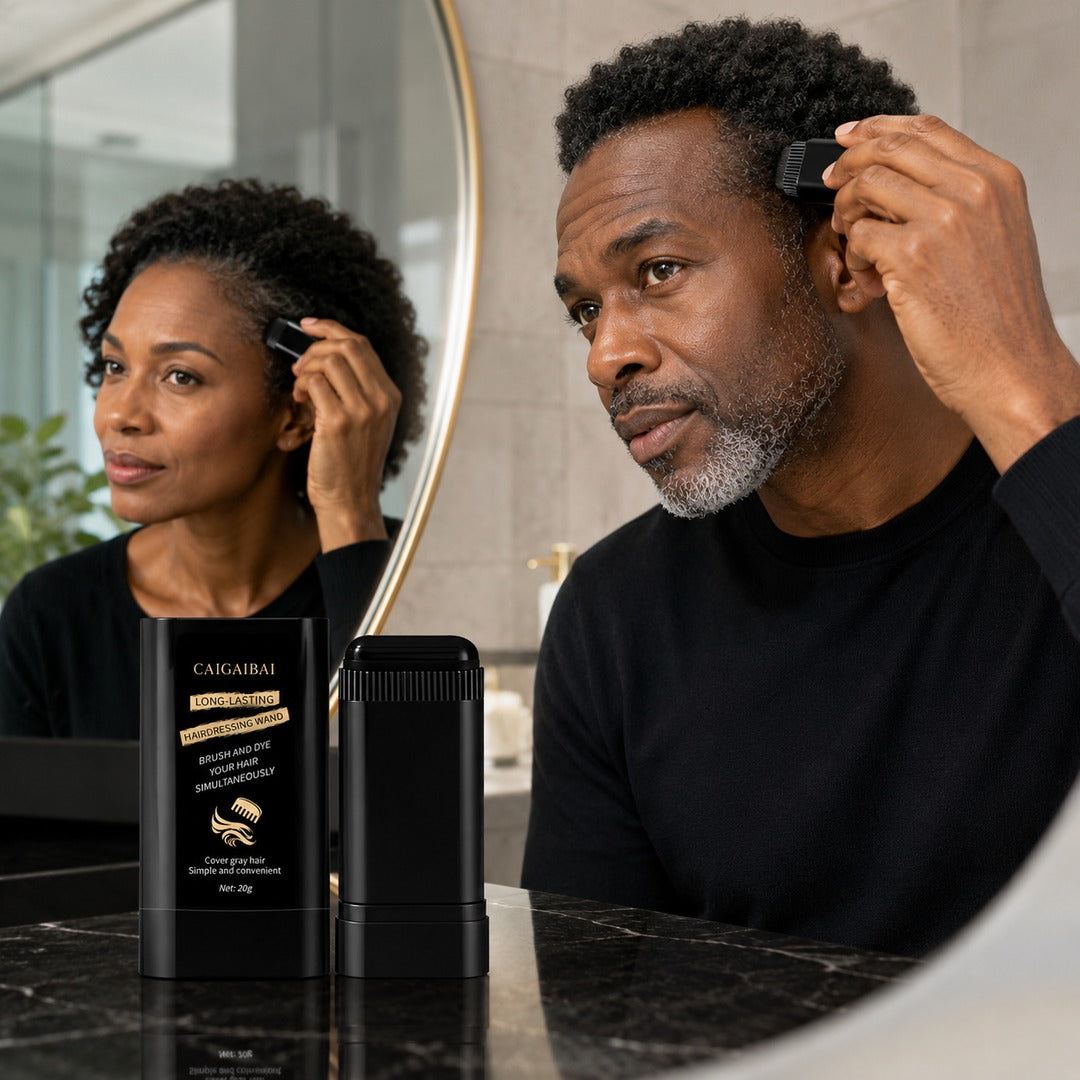 RETROUVEZ UNE ALLURE SOIGNÉE SANS ATTENDRE LE SALON -Bâton de teinture pour couvrir les cheveux gris