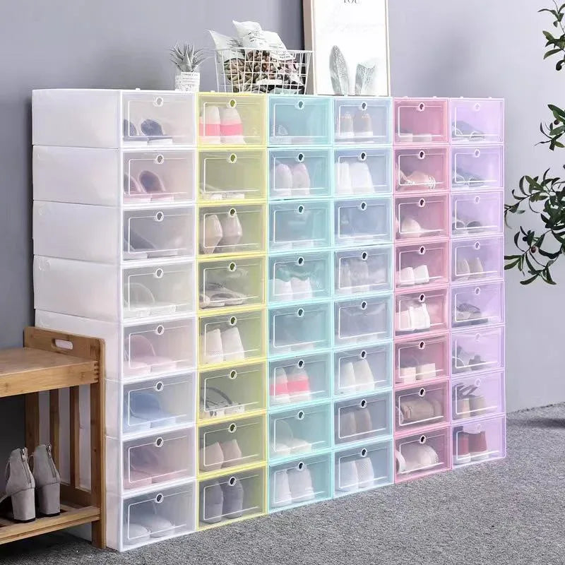 Boîtes à Chaussures Empilables Transparentes : Transformez Votre Espace en Rangement Propre et Organisé - Lot de 15 boites a 35$