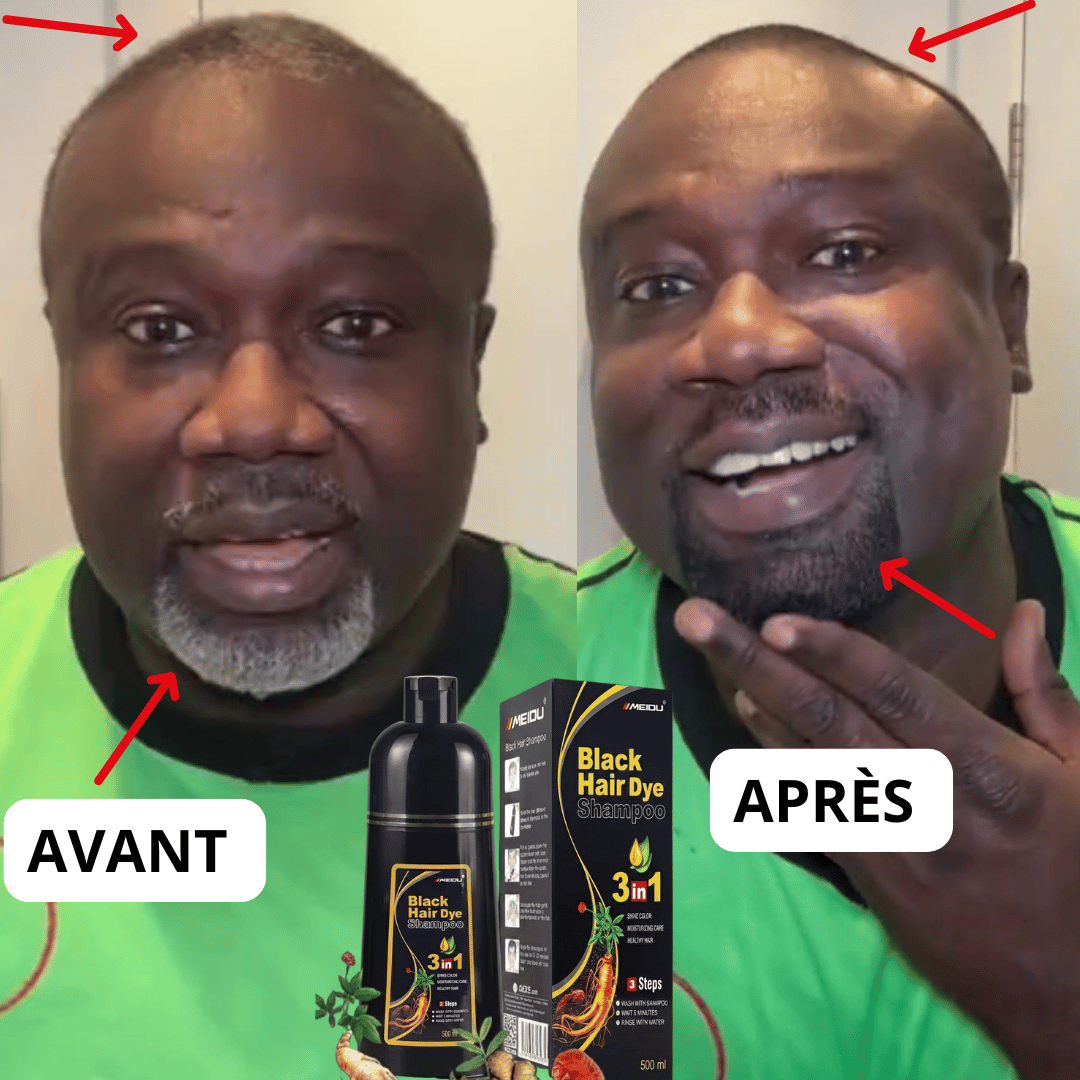 Shampoing colorant noir naturel 3 en 1 : 35$