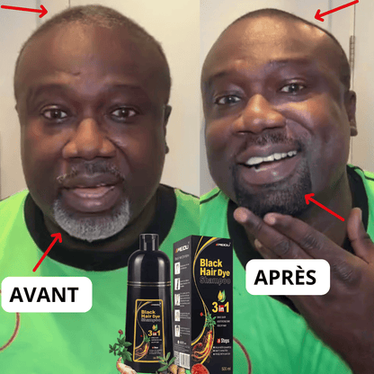 Shampoing colorant noir naturel 3 en 1 : 35$