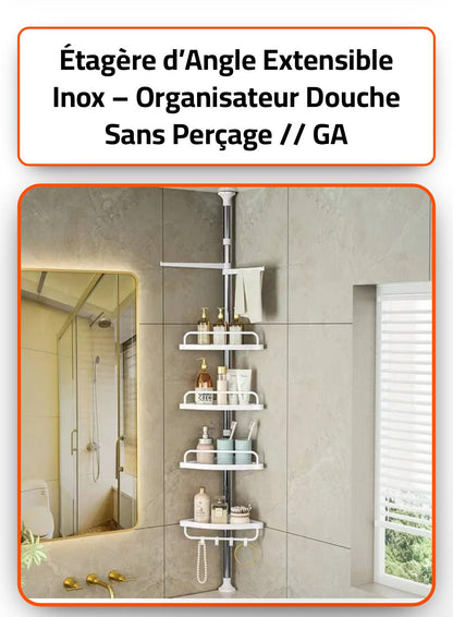 Étagère de Douche Réglable en Inox - Disponible a Kin-Lushi et Kolwezi - 40$