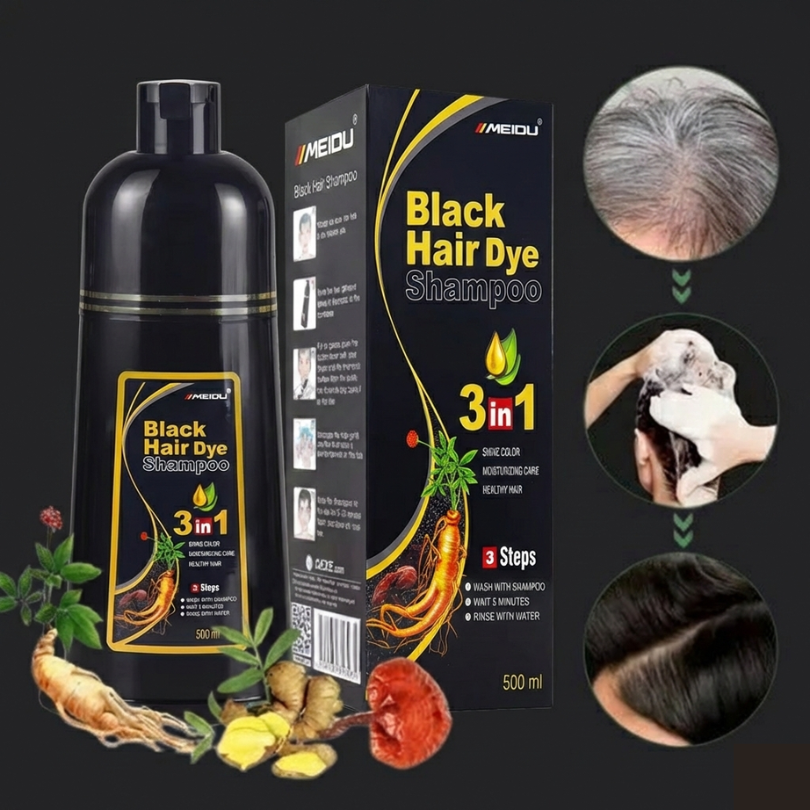 Shampoing colorant noir naturel 3 en 1 : 35$