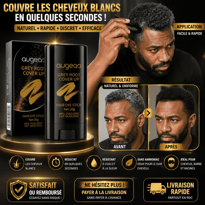 RETROUVEZ UNE ALLURE SOIGNÉE SANS ATTENDRE LE SALON -Bâton de teinture pour couvrir les cheveux gris