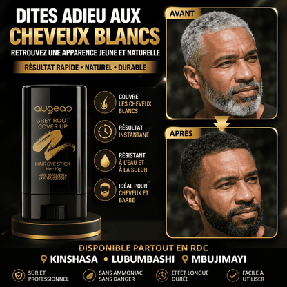 RETROUVEZ UNE ALLURE SOIGNÉE SANS ATTENDRE LE SALON -Bâton de teinture pour couvrir les cheveux gris