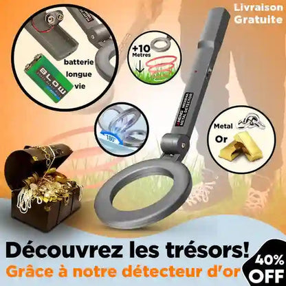 Détecteur de trésors et métaux précieux à Haute Sensibilité
