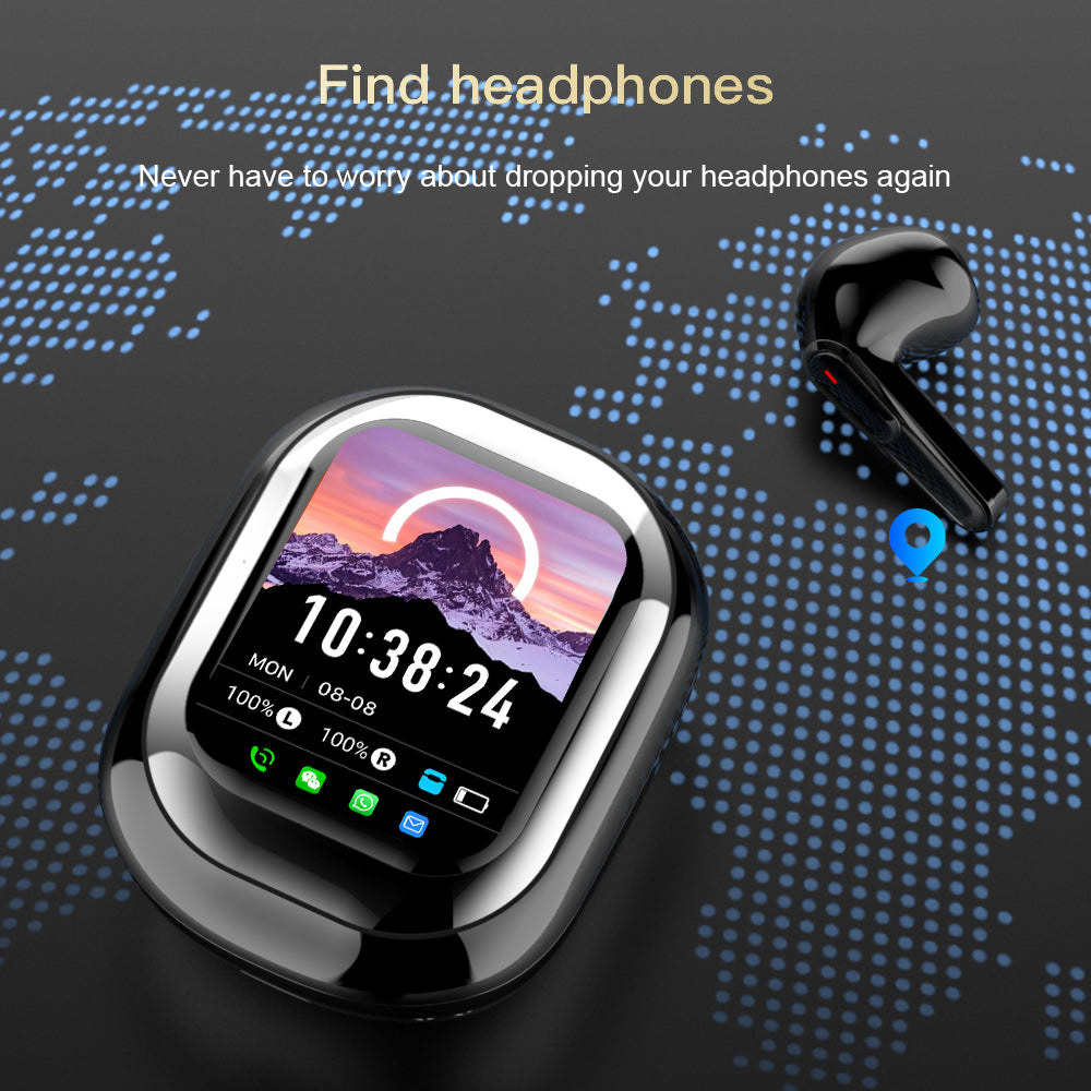 Écouteurs Sans Fil Intelligents SE-ONE TWS, Casque BT à Écran Tactile, Push de Messages et Écouteurs Tactiles