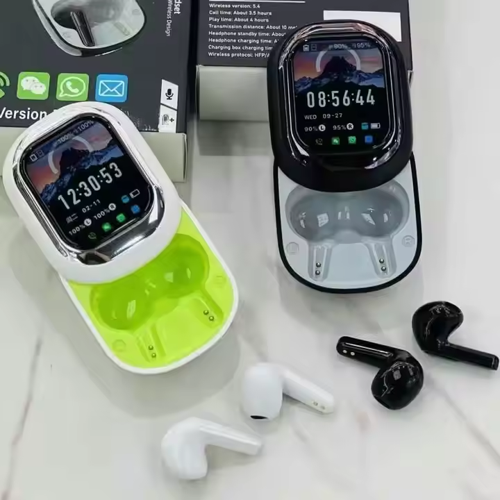Écouteurs Sans Fil Intelligents SE-ONE TWS, Casque BT à Écran Tactile, Push de Messages et Écouteurs Tactiles