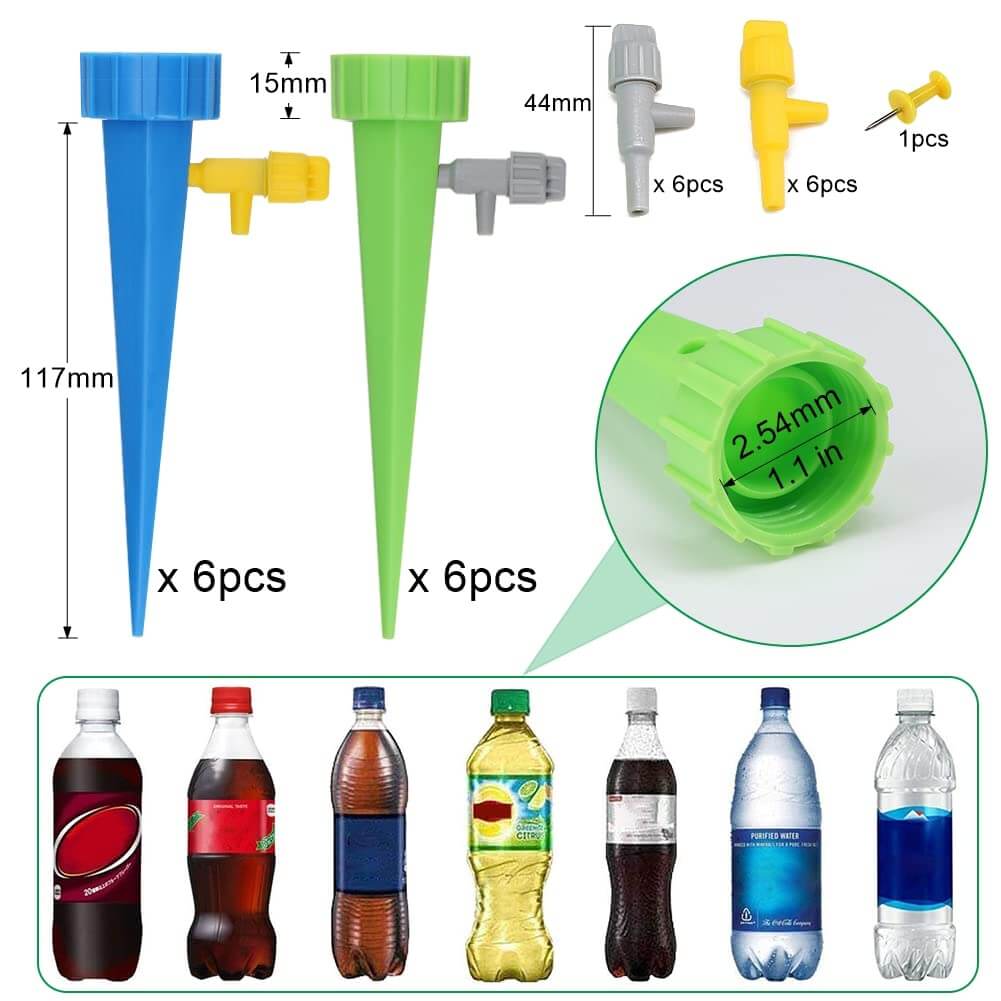 Pour toutes vos plantations- Appareils d'arrosage goutte à goutte automatique pour plantes à libération lente - Lot de 15 Pieces-35$