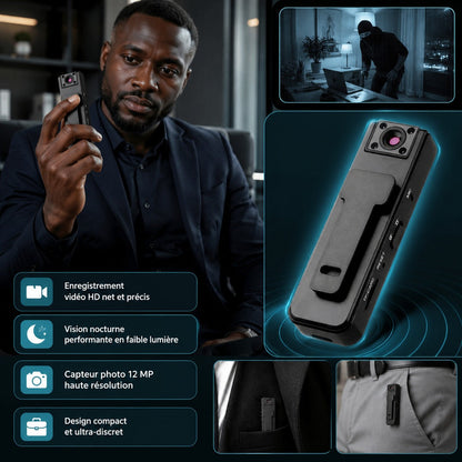 FILMEZ EN TOUTE DISCRÉTION, PARTOUT ET À TOUT MOMENT-camera-portable-hd-capturez-des-preuves-nettes - 39$