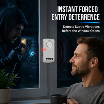 🚨 Alarme de vibration sans fil pour portes et fenêtres – Capteur de sécurité intelligent pour la maison