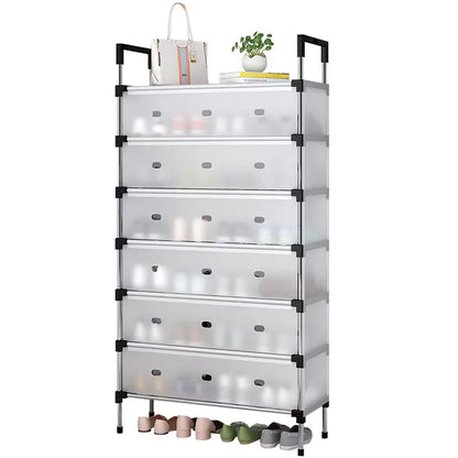 Etagère à chaussures en métal à 7 niveaux - 40$